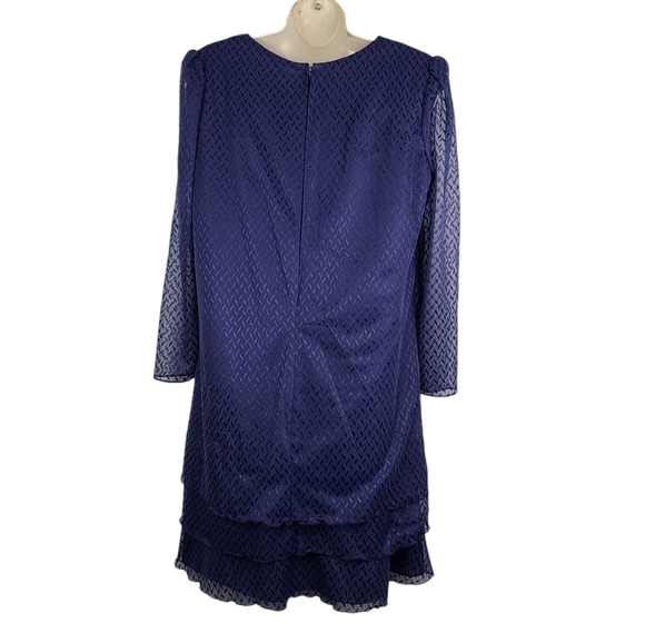 Vintage California Looks Blue Dress‎ size 14 - Picture 3 of 7